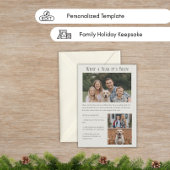 Familie Kerst Kaarten Nieuwsbrief - Jaar Review