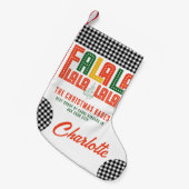 Familie Kerst Karaoke Carols Koor Groep Kleine Kerstsok (Voorkant (Hangend))