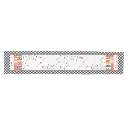 Familie Kerst Karaoke Carols Koor Groep Medium Tafelloper (Horizontaal)