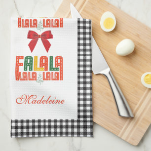 Familie Kerst Karaoke Carols Koor Groep Theedoek