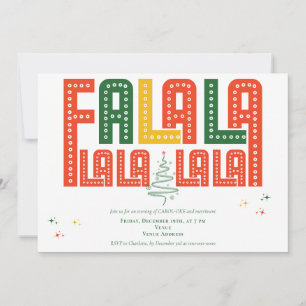 Familie Kerst Karaoke Kerk Carols Service Kaart