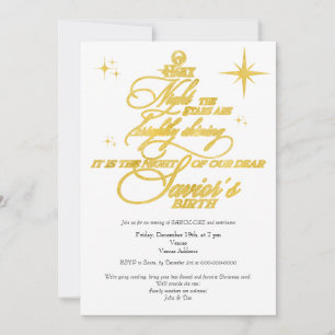 Familie Kerst Karaoke Kerk Carols Service Kaart