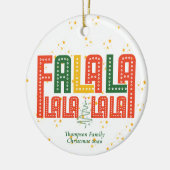 Familie Kerst Karaoke Kerk Carols Service Keramisch Ornament (Links)