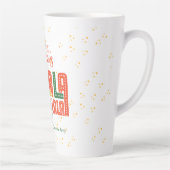 Familie Kerst Karaoke Kerk Carols Service Latte Mok (Rechts)