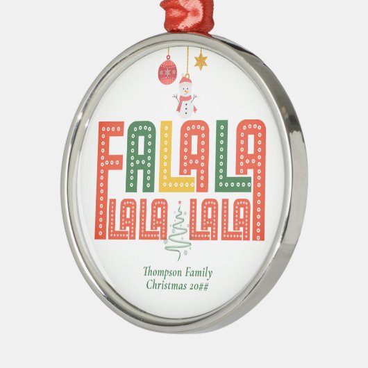 Familie Kerst Karaoke Kerk Carols Service Metalen Ornament (Links)