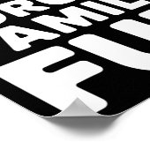 Familie Kerst Leuk Kerstfeest Pajama Fam Poster (Hoek)