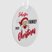 Familie Kerst Ornamenten Gepersonaliseerd (voorkant)
