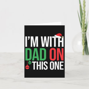 Familie Kerst Pyjama Komt overeen Ik ben met papa  Kaart