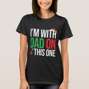 Familie Kerst Pyjama Komt overeen Ik ben met papa  T-shirt