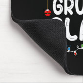 Familie Kerst Pyjama Xmas Lights Grumpy Claus Muismat (Hoek)