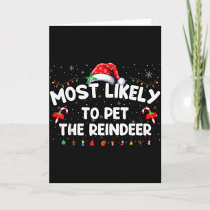 Familie Kerst Pyjama's Waarschijnlijk Om De Re te Kaart
