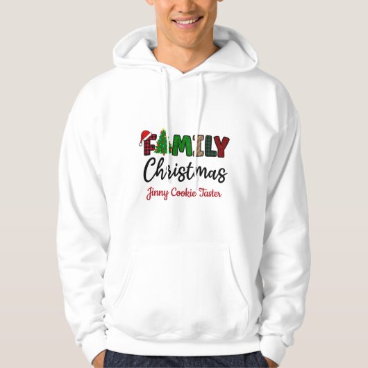 Familie kerst Shirt met naam (Voorkant)