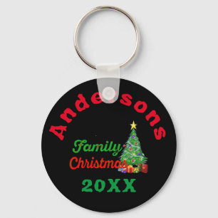 Familie Kerst Sleutelhanger - Custom Stocking Stuf