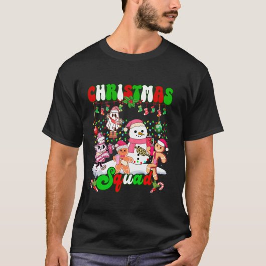 Familie Kerst Squad Grappig Boujee Gingerbread XM T-shirt (Voorkant)