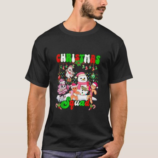 Familie Kerst Squad Grappig Boujee Gingerbread XM T-shirt (Voorkant)