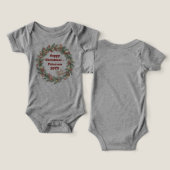 Familie Kerst T-shirt - Kerstkrans (Ontwerp Voorkant & Achterkant)