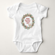 Familie Kerst T-shirt - Kerstkrans