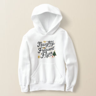 Familie Kerst T - shirts Naughty List Frequent Fly