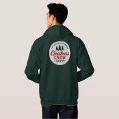 Familie Kerstbomen Aangepast Hoodie (Achterkant volledig)