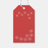 Familie Kerstboom foto's Cadeaulabel (Achterkant)