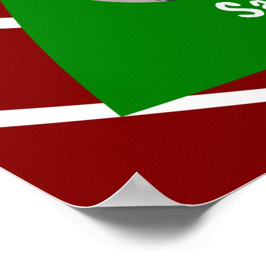 Familie kerstboom Keepomwille Aangepast foto-Poste Poster (Hoek)