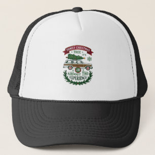 Familie Kerstboom Stationwagen Dennengroen Krans Trucker Pet
