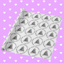 Familie Kerstboom thema Cadeaupapier