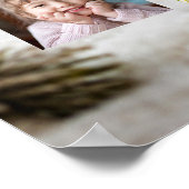 Familie kerstboomfoto Collage Holiday Poster (Hoek)