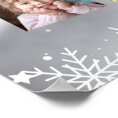 Familie kerstboomfoto Collage Holiday Poster (Hoek)