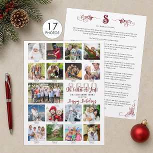 Familie Kerstbrief Foto Collage 8.5x11 Flyer