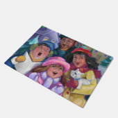 Familie kerstCaroling Deurmat (Schuin)