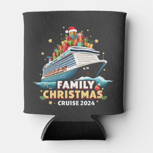 Familie Kerstcruise 2024 Matching Outfit Blikjeskoeler (Voorkant)