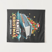 Familie Kerstcruise 2024 Matching Outfit Wandkleed (Voorkant (horizontaal))