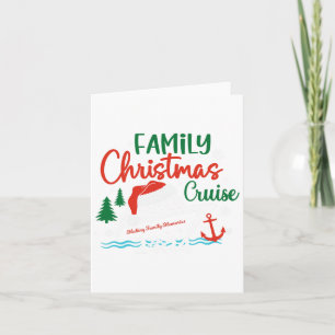 Familie Kerstcruise 2024 Vrolijke Cruisemas Xmas Kaart