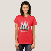 Familie kerstdappere gnomen t-shirt (Voorkant volledig)
