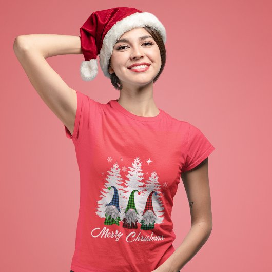 Familie kerstdappere gnomen t-shirt