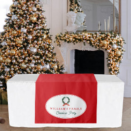 Familie Kerstdiner Party Buffet Tafelloper Wandkleed