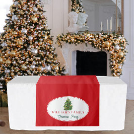 Familie Kerstdiner Party Buffet Tafelloper Wandkleed
