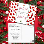 Familie Kerstfeest Bewaar de datum Santa Hat Briefkaart<br><div class="desc">Fun Family Christmas Party Save the Date Santa Hat Briefkaart ontwerp. Alle tekst is bewerkbaar,  aanpasbaar en gemakkelijk te wijzigen met uw feestgegevens.</div>