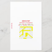 Familie kerstfeest Game PRINED (Achterkant)