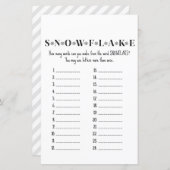 Familie kerstfeest Game PRINED (Voorkant / Achterkant)