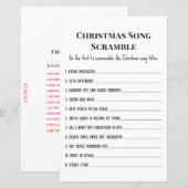 Familie kerstfeest Game PRINED (Voorkant / Achterkant)