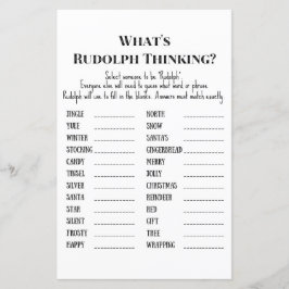 Familie kerstfeest Game PRINED