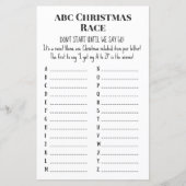 Familie kerstfeest Game PRINED (Voorkant)