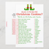 Familie kerstfeest Game PRINED (Voorkant / Achterkant)