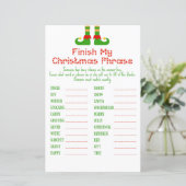 Familie kerstfeest Game PRINED (Staand voorkant)