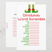 Familie kerstfeest Game PRINED (Voorkant / Achterkant)