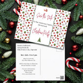 Familie Kerstfeest Red de kerstvakantie Briefkaart