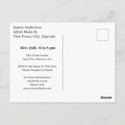 Familie Kerstfeest Save the Date Lelijke Trui Briefkaart (Achterkant)