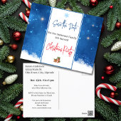 Familie Kerstfeest Save the Date Snowflakes Briefkaart